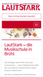 Mobile Screenshot of lautstark-bruehl.de